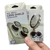 3PCS 3 Set Film protecteur d'appareil photo Emballage de détail 3D 9H Camera Lens Protector Cover Camera Tempered Glass Packaging Box