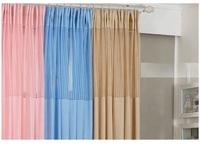 Nouveaux rideaux de séparation personnalisés en textile d'ameublement, tissés, teints, ignifuges, imperméables, de poids moyen, en maille médicale