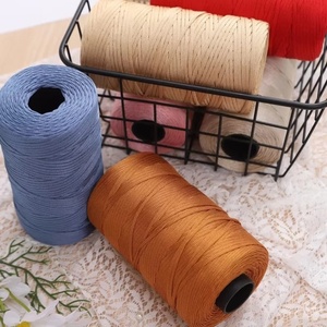250g di <span class=keywords><strong>filato</strong></span> piatto di seta di ghiaccio mercerizzato 2.5mm di spessore motivo a maglia tinto ad alta tenacità - Product Image 3
