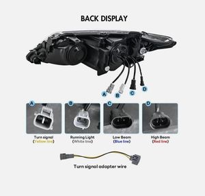 Nuevo Conjunto de Faros Delanteros para Modelos 2012-2014, Faros Delanteros Base con Señales de Giro Secuenciales, 36V 100W, 1 Par - Product Image 4