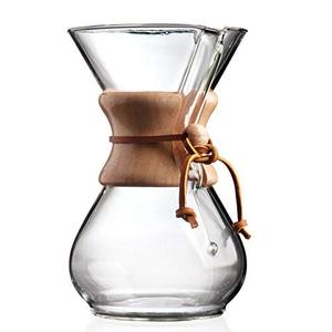 TGYW Support de vidange pour couvercle, Série Classique, Bouilloire Vork 1-3, Verseuse en verre à col en bois pour 4 <span class=keywords><strong>tasses</strong></span> de café, Cafetière à filtre <span class=keywords><strong>Chemex</strong></span> 800ml - Product Image 5