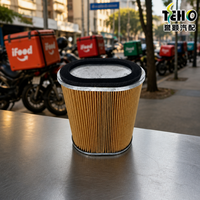 Boîtier de filtre à air ovale robuste TENGHAO pour système d'admission du moteur de rickshaw, véhicule utilitaire à trois roues, pièces détachées