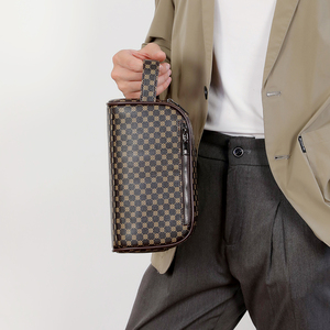 Túi cầm tay nam chất lượng cao 2024, chất liệu da PU, dung tích lớn, dành cho doanh nhân - Product Image 6