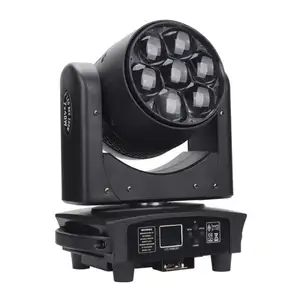 Uponelight DJ 7*40W Zoom Led testa mobile lavaggio RGBW Bee fascio luce DMX Cabeza Movil Night Club illuminazione da palcoscenico