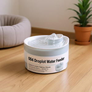 004 Distributore d'Acqua Automatico per Gatti 2500ml, Alimentato USB, Ciotola in Plastica Bianca per Interni - Product Image 2