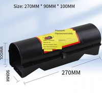 Station d'appât pour rats verrouillable avec clé, grande boîte de contrôle des rongeurs en plastique pour l'extérieur, pour une capture sûre des souris à la maison et à la ferme