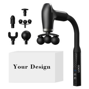 Raggiungendo i punti dolenti della schiena umanizzato forma a gancio alleviare il dolore alla schiena Fascia massaggio con pistola - Product Image 1