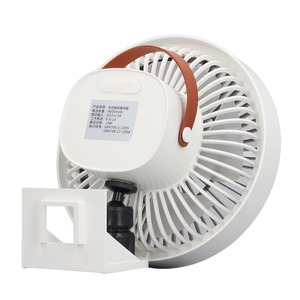 Small Wall Mount Fan with Remote <b>Control</b> Mini Oscillating Fan with Night Light 3 Speeds for RV Bedroom Home Office Garage White - Product Image 3