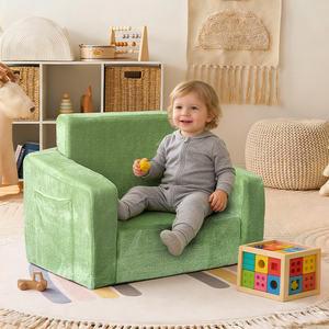 <span class=keywords><strong>Fauteuil</strong></span> pour enfants pliable moderne en flanelle <span class=keywords><strong>peluche</strong></span> compressée à bas prix pour la maison, la chambre à coucher, l'école, meubles - Product Image 2