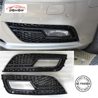 Grille antibrouillard pour Audi RS4 noir brillant voiture brouillard nid d'abeille maille Grille 2013 2014 2015