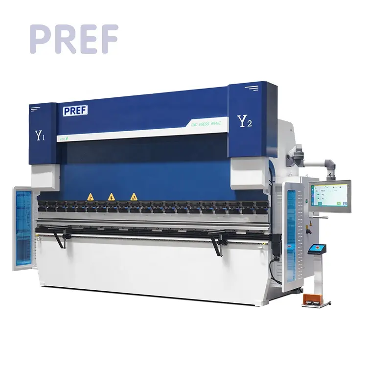 PREF CNC 유압 브레이크 125 톤 vp88 3200mm 금속 시트 플레이트 접이식 기계 좋은 강성 프레스 벤딩 머신
