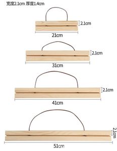 Support magnétique en bois naturel pour affiches murales et présentoirs d'images - Product Image 2