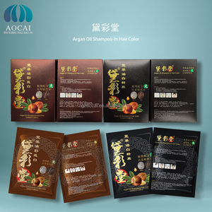 Buona qualità di colore Henna Non allergico nero doppio materiali bustina di imballaggio tingere i <span class=keywords><strong>capelli</strong></span> con lo <span class=keywords><strong>Shampoo</strong></span> - Product Image 5