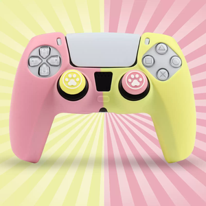Cute Candy Color Soft Silicone Anti-slip Cover for PS4 Controller, Cat Paw Thumbstick Caps for <strong>PlayStation</strong> <strong>4</strong> - Product Image 3