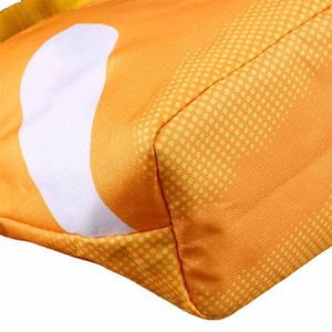 Sacs fourre-tout en tissu Oxford imperméable de style classique avec logo personnalisé, impression sérigraphique, portables et pliables pour les voyages des femmes - Product Image 5