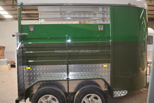 Thaïlande Costa Rica Cheval Remorque pour <span class=keywords><strong>2</strong></span> 3 4 Chevaux Chargement Droit Côtés Ouverts Remorque - Product Image 2