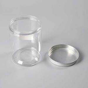 Clear PET Plastic <b>Jar</b> Round Screw Cap Storage Container Custom Logo Packaging for Baby Pet Food <b>Cookies</b> Cake - Product Image 2