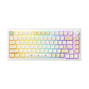 Teclado <span class=keywords><strong>Akko</strong></span> MonsGeek M1W V2 de 82 Teclas, 75%, Tri-Modo, Aluminio, Gasket, Hot Swappable, RGB, 6000mAh, con Perilla, para Juegos de PC - Product Image 1