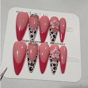 <span class=keywords><strong>Faux</strong></span> <span class=keywords><strong>ongles</strong></span> transparents de haute qualité à presser, forme amande, fluorescent, ultra-fins, à porter sur les doigts - Product Image 1
