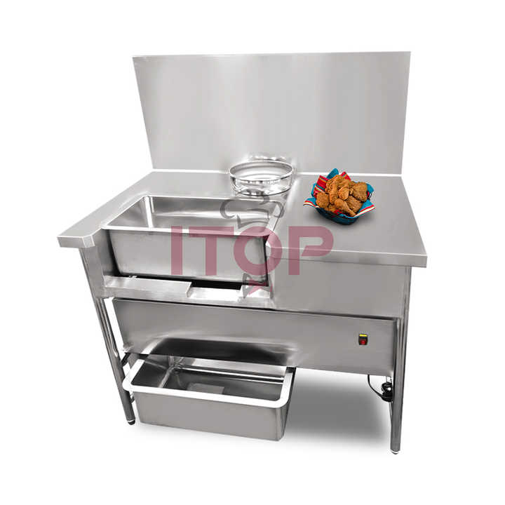 Kfc Equipment Electric Breading Table for Fast Food