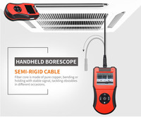 Caméra d'inspection vidéo flexible de 1m pour canalisations, outils de diagnostic automobile, caméra d'inspection pour moteur et égouts - Remise d'usine
