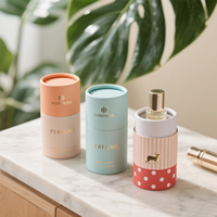 Récipient cadeau en carton sûr écologique personnalisé bouteille de maquillage haut de gamme emballage en tube de papier cosmétique