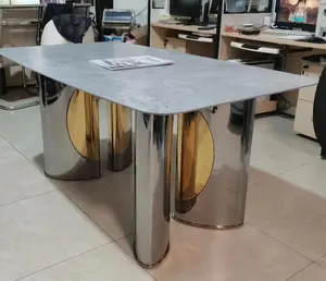 2024 nuovo moderno mobili per la casa soggiorno mobili tavolo in metallo mobili tavolo da pranzo set