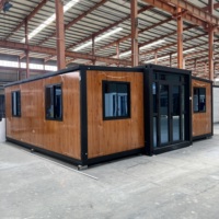 HEYING Casa Contenedor Expandible de 20 pies con Estructura de Acero Transpirable, Casa Móvil para Hotel, Oficina, Villa, Hospital, Exteriores