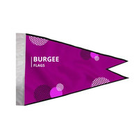 Meilleure qualité livraison rapide impression personnalisée Polyester Double face drapeaux de bateau impression personnalisée pêche Burgee drapeau pour bateau