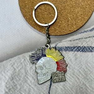 Kết cấu tốt phức tạp nghệ thuật Thiết kế mạ bạc móc chìa khóa tùy chỉnh mềm men Keychain - Product Image 5