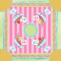Alas Mahjong Persegi Motif Lebah Lily of the Valley Biru Langit, Alas Meja Anti Selip, Alas Bermain Permainan Lembut