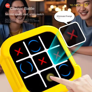 Jeu de société électronique portable Tic-Tac-Toe 2025, jeu de stratégie amusant en ABS, jouet de table pour deux joueurs pour enfants - Product Image 3