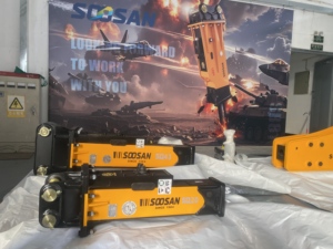 SOOSAN SQ20 New Box Model Hydraulic Breaker Hammer For 1.2-3.0 Ton Mini Excavator Rock Breaking 1 Year Warranty - Product Image 4