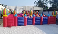 Teambuilding opblaasbaar doolhof obstakelbaan combo carnaval populair opblaasbaar doolhofspel obstakel avontuur parcours