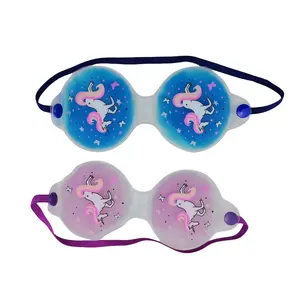 Excelente calidad Nuevo diseño Butterfly Glitters Cool Gel Pack Hot Cold Eye Patches Eye Mask