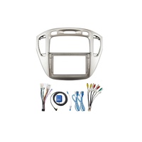 Marco de Radio para Coche Meihua con Cámara de Marcha Atrás y Ranura para Tarjeta SD para Highlander 2000-2007, Cable RCA y Arnés de Cableado, 1 Año de Garantía