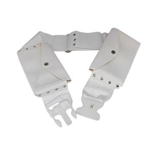 <span class=keywords><strong>Ceinture</strong></span> ethnique blanche pour hommes musulmans, Ihram pour la pèlerinage, avec boucle en résine à anneau en D, <span class=keywords><strong>deux</strong></span> poches, logo imprimé en fer, marque Boran, décontractée - Product Image 4