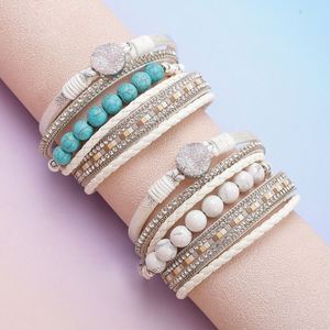 Bracelet en cuir Surfer, design personnalisé exclusif, en acier moulé sous vide, cadeau de vacances pour femme, maillons creux, lourd - Product Image 3