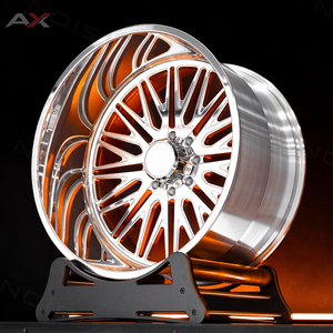Rines de Aleación Forjada para Camioneta 22x14 24x12 26x16 30x14 Negro Brillante con Espaciado Trasero Personalizado 8x170 8x165.1 para Ford F250 F350 RAM 2500 3500 - Product Image 1