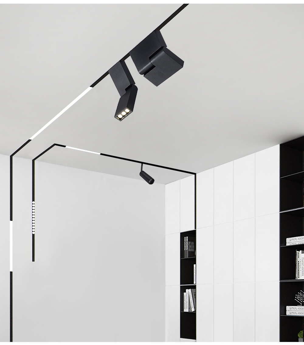 2021 Popular LED Magnetic Track Rail Light 4W 8W 16W 200W Max Surface Pendant Recessed Track Light For Living Room