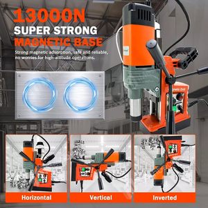 1400W อุตสาหกรรมเจาะแม่เหล็กกด2 "dia. เครื่องเจาะไฟฟ้า2922lbf/13000N แรงแม่เหล็ก810 RPM 2922lbf/13000N MAG - Product Image 6