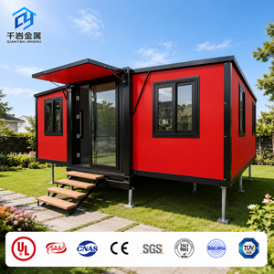 Maison conteneur préfabriquée extensible, directement de l'usine, avec structure en acier modulaire, maison mobile, cabane portable pour bureau, hôtel, complexe hôtelier - Product Image 1