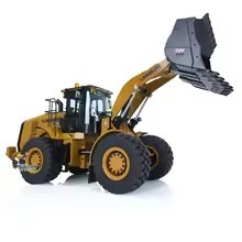 Chargeuse sur pneus hydraulique électrique professionnelle <span class=keywords><strong>Huina</strong></span> Kabolite <span class=keywords><strong>K966</strong></span>-100 1/16, entièrement métallique, RTR, télécommande 10 canaux, portée de 25 m - Product Image 3