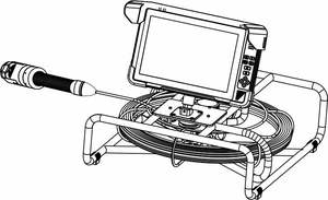 10 дюймов 4K 4MP HDR дренажная/канализационная камера система саморегистратор с зондом, счетчик - Product Image 4