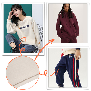Design à la mode 410gsm TC Blend 46% Coton 51% Polyester 3% Spandex Tissu de velours polaire côtelé extensible pour sweats à capuche et <span class=keywords><strong>sweat</strong></span>-shirt - Product Image 6