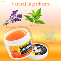 Gel coiffant tresses à tenue forte, à base d'eau, non gras, pour cheveux noirs naturels, marque privée