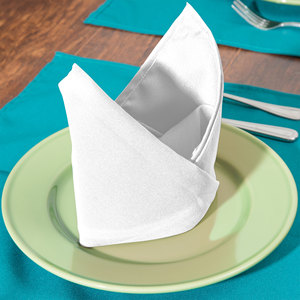 Polyester Dinner Napkin Supplier for Resort Hospitality Dining and Hotel Banquet Orders with Hemmed Edge - Product Image 1