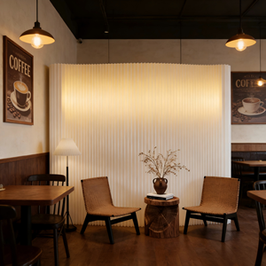 <span class=keywords><strong>Cloison</strong></span> de séparation en papier pliable et extensible pour bureau, studio de diffusion en direct, mur de fond lumineux - Product Image 3