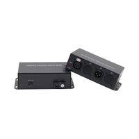Convertisseur audio fibre optique bidirectionnel XLR 1 à 8 canaux, interface équilibrée, monomode, 15 km, matériau en acier, accessoire optique