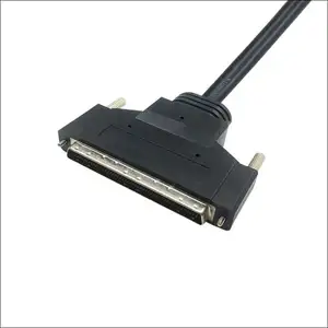 Cable SCSI HPDB 100P macho a macho de alta calidad con montaje de cable de tornillo 1M SCSI 100Pin Cable